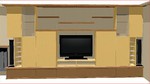 meuble contemporain plan 3D
